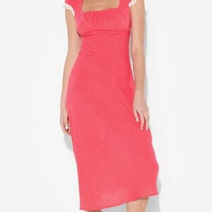 New! Wild Fable Rose Polka Dot Dress